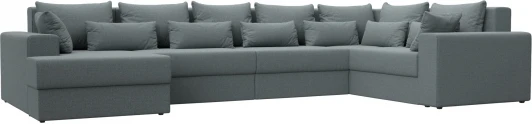 122551L Диван П-образный Майами левый угол (Серый/Рогожка) Лига Диванов арт.122551L