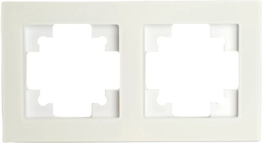 49595 Рамка на 2 поста (белый) Stekker Катрин 49595