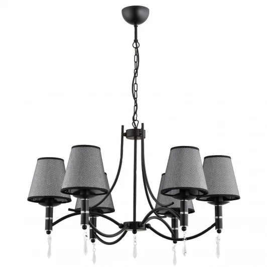 22966 Подвесная люстра Alfa Abil Black Silver 22966