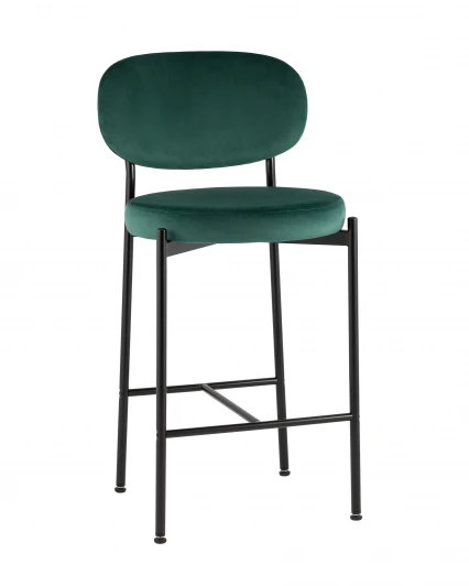 УТ000042502 Стул полубарный Бриф VD велюр зеленый Stool Group УТ000042502