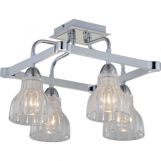 411-04-13CWC chrome + white crack Потолочная люстра N-Light 411 411-04-13CWC chrome + white crack