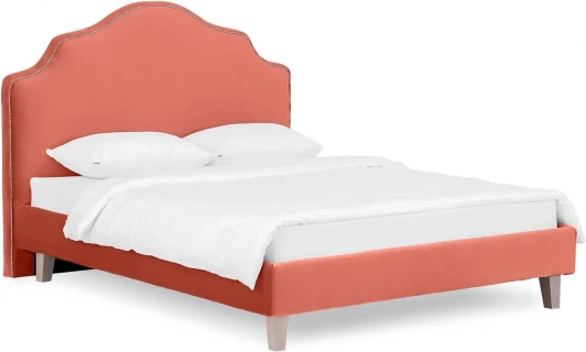 637339 Кровать Queen II Victoria L 1600 ОГОГО (арт.637339), (Ткань/Оранжевый)