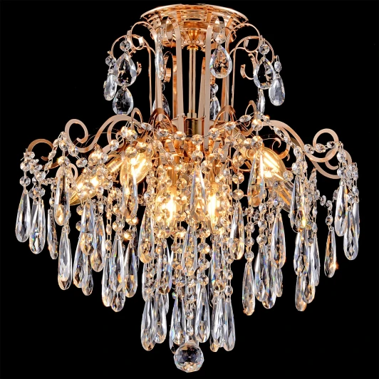 69030-0.3-450A FGD Потолочная люстра хрустальная на штанге Reluce 69030-0.3-450A FGD