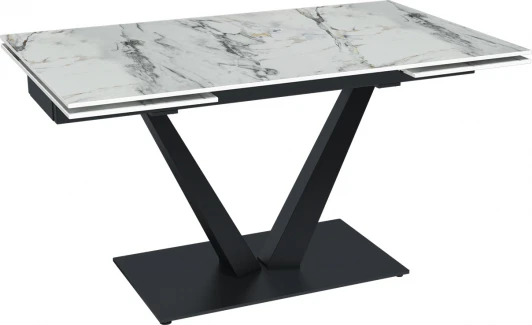 50925000001314 Стол раскладной Malibu (140+40+40), керамика глянцевая Ice Jade Top Concept (21782)