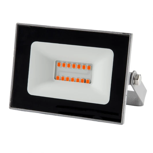 ULF-Q516 10W/RED IP65 220-240В GREY картон Прожектор уличный светодиодный красный свет Volpe ULF-Q516 10W/RED IP65 220-240В GREY картон