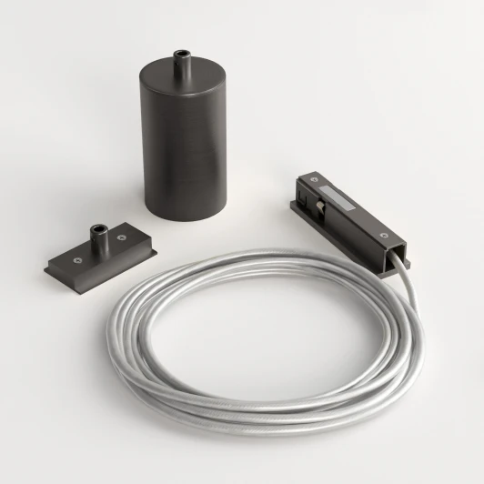 85009/00 Подвесной комплект для подключения трековой системы освещения к питанию титан боковой Elektrostandard Line Magnetic 85009/00 (48V)