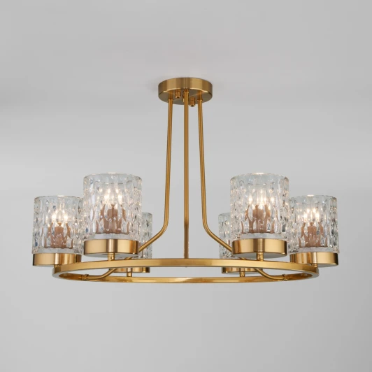 60127/6 латунь Умная потолочная люстра Eurosvet Calle 60127/6 латунь