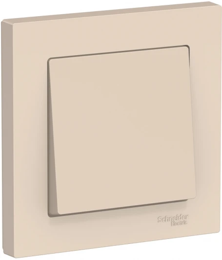 ATN000212 Выключатель встраиваемый одноклавишный (бежевый) Systeme Electric AtlasDesign ATN000212