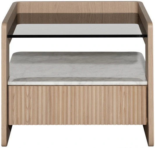 77IP-20100 77IP-20100 Тумбочка с ящиком светлая 56*48*48см Garda Decor