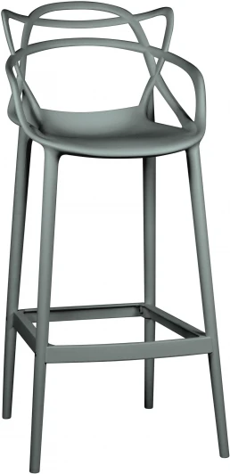 601CPP-LMZL MASTERS BAR, цвет сиденья тёмно-серый (GR-04) Стул барный MASTERS BAR (тёмно-серый (GR-04))