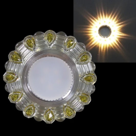 14301-9.0-001LD MR16+LED3W WT/YL Встраиваемый точечный светильник Reluce 14301-9.0-001LD MR16+LED3W WT/YL (220V, круглые)