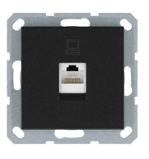 G6105B Розетка Ethernet RJ-45 (антрацит) Jasmart G-Classic G6105B