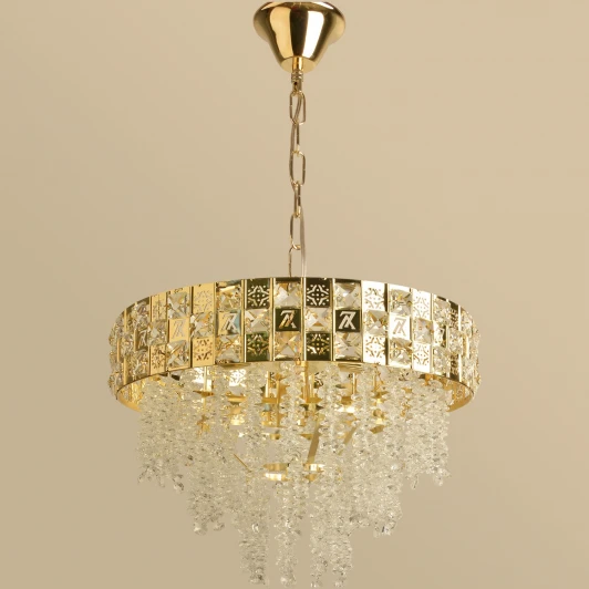 08301-0.4-08 G Подвесная люстра хрустальная Reluce 08301-0.4-08 G (220V, на цепи)