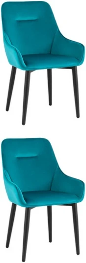 УТ000037418 Стул Диана велюр темно-бирюзовый 2 шт Stool Group (арт.УТ000037418)