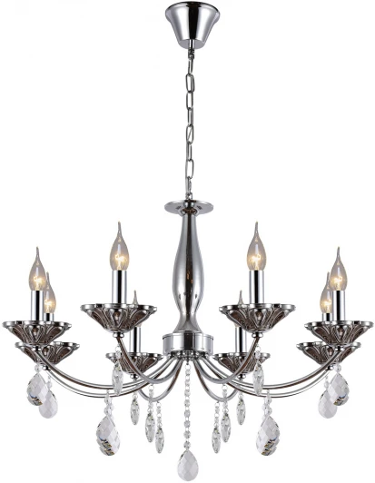 IL1241-8PPA-29 CR Подвесная люстра ILLUMICO IL1241-8PPA-29 CR (220V, подвески, на цепи, подсвечник, свеча)