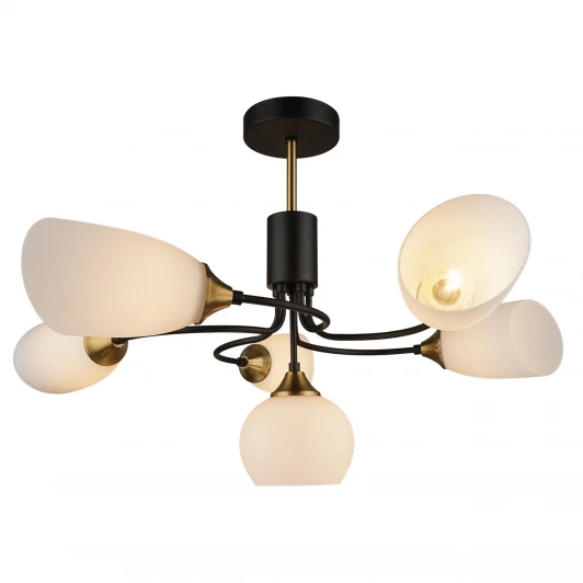 MD.3862-6-S BK+CP Потолочная люстра Imex MD.3862-6-S BK+CP