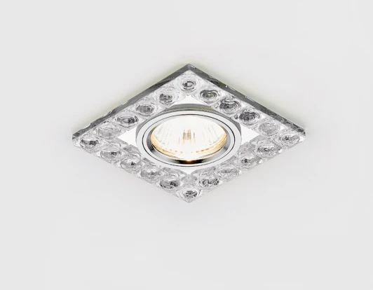 K123 CH Встраиваемый точечный светильник Ambrella Хрусталь Зеркальный K123 CH