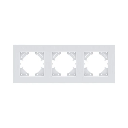 EP3WH Рамка 3-постовая белый Kollinger Eleganz Plex EP3WH