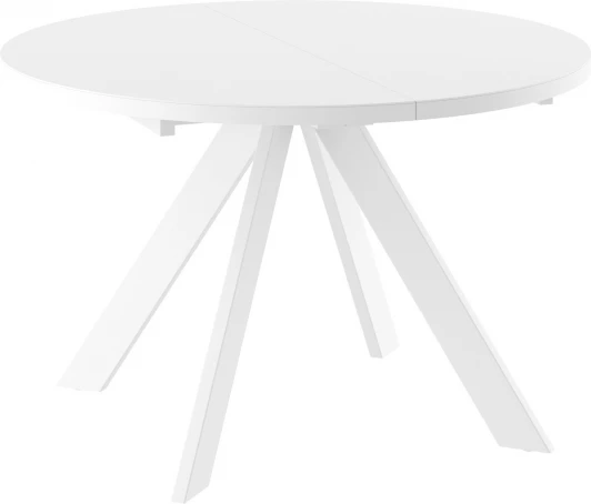 101942 Стол МАМАДОМА Рондо D120, Белый Маттелюкс/Белый