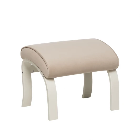 4687206818514 Пуф Leset Универсальный с кантом 4687206818514 Фанера,Шпон, Велюр, Бежевый, Слоновая кость