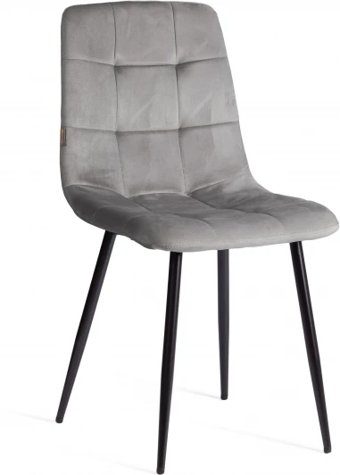 24278 Стул CHILLY (mod. JSC-220) / 1 шт. в упаковке Tetchair (Велюр,Металл /Темно-серый,Черный) арт. 24278