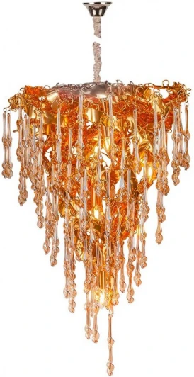 TIFFANY SP7 GOLD Подвесная люстра AM Group TIFFANY TIFFANY SP7 GOLD