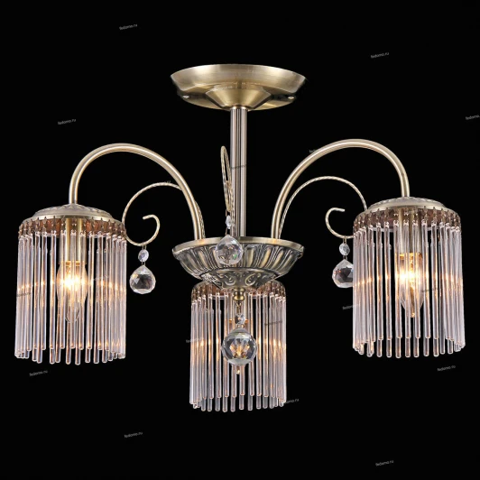 11397/3C Люстра потолочная Natali Kovaltseva Olbia, 3 плафона, бронза, прозрачный