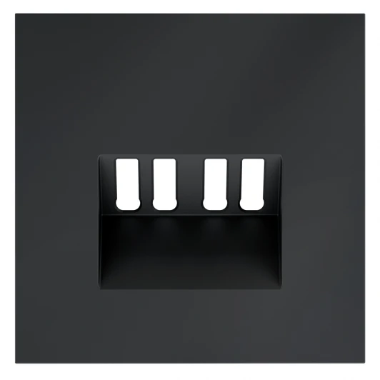 VLS001507 Накладка для розетки акустической 4-местной Voltum S70 VLS001507 (графит)