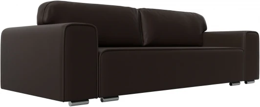 121032 Диван прямой Лига-029 (Коричневый/Экокожа) Лига Диванов арт.121032