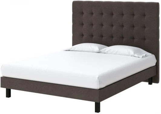 1927079 PROxSON Кровать Madrid Boxspring Standart (Ткань: Велюр Monopoly Горячий шоколад (237)) 180x200