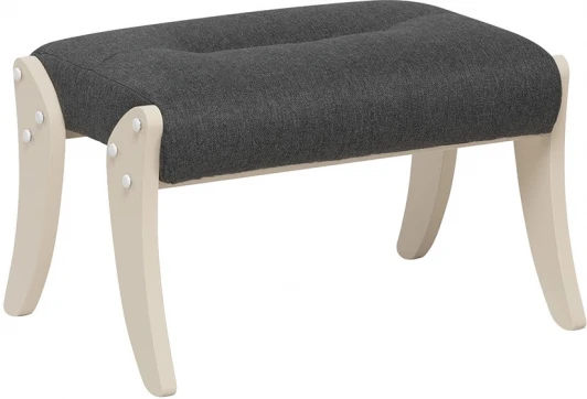 4687204634154 Пуф Leset Дэми (Фанера,Рогожка/Слоновая кость) арт.4687204634154