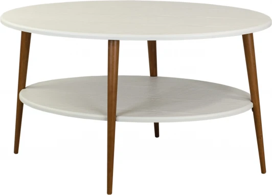 009065 Стол журнальный BeautyStyle 29 белый/бук Mebelik арт.009065