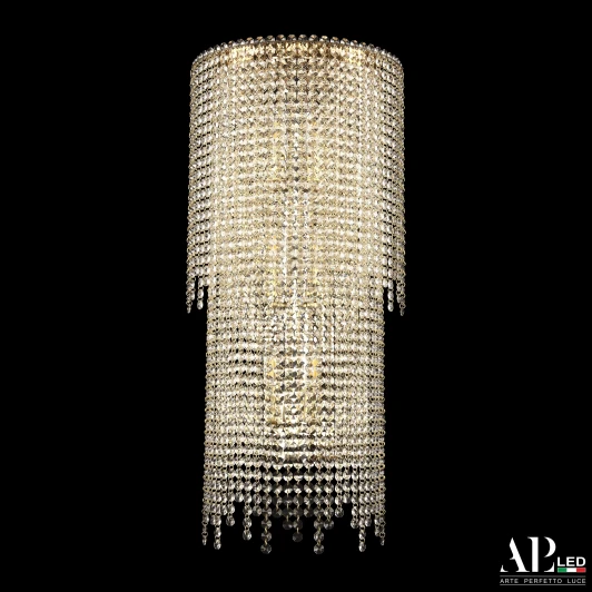 SH500.B4.35-75.B.Gd.E14 Бра хрустальное APL LED Sicilia SH500.B4.35-75.B.Gd.E14