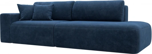 127707L Диван прямой Лига-036 НПБ Модерн подлокотник слева Лига Диванов (Велюр) арт.127707L