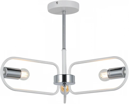 IL8253-3COU-79 WH CR Потолочная люстра на штанге ILLUMICO IL8253-3COU-79 WH CR (220V)