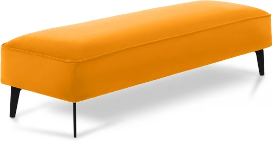 787130 Банкетка Amsterdam ОГОГО (арт.787130), (Ткань,Велюр/Желтый)