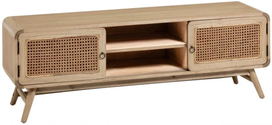 078338 Тумба под телевизор La Forma (ex Julia Grup) Nalu (Шпон,Дерево,Фанера,Ротанг)