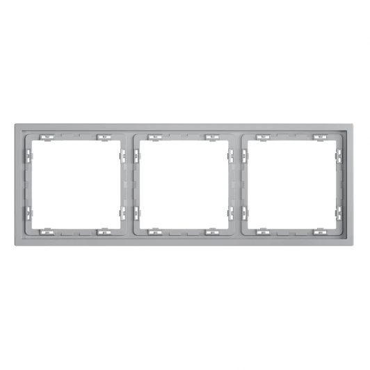 VLS100316 Рамка пластиковая на 3 поста (серый) Voltum S70 VLS100316