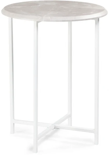 520648 Журнальный стол Грейс мрамор серый / белый 520648 Woodville