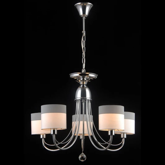 OLBIA 75086/5C CHROME Подвесная люстра Natali Kovaltseva Olbia 75086/5C CHROME