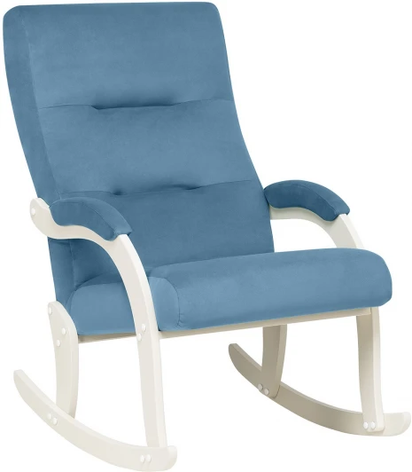 2500000207877 Кресло-качалка Leset Дэми (Фанера,Металл,Велюр/Синий) арт.2500000207877