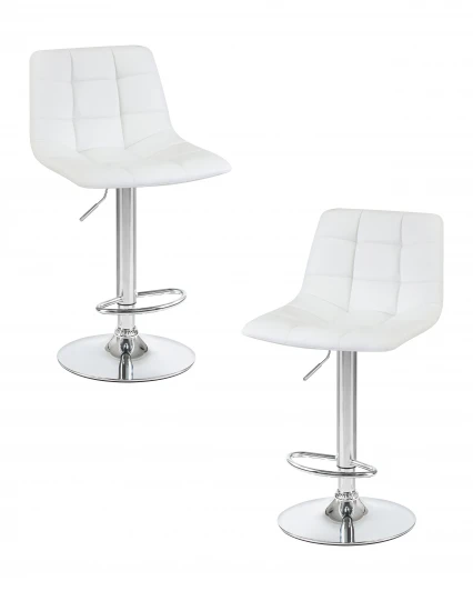LM-5017-N_CH-M_EL-white Набор 2 шт стул барный DOBRIN TAILOR (белый)