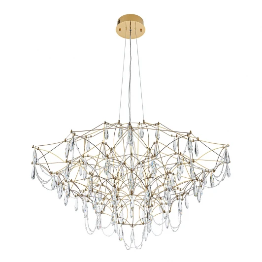 ML.5602.1200P BS Подвесная люстра светодиодная хрустальная с пультом с регулировкой цветовой температуры Modelux MODELUX ML.5602.1200P BS