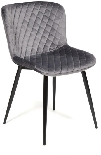 19725 Стул QUINCY (mod. 8272) / 1 шт. в упаковке Tetchair (Металл,Ткань/Серый,Черный) арт. 19725