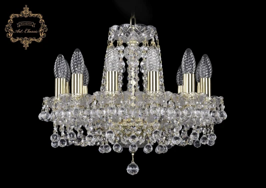 11.26.12.141.Gd.B Подвесная люстра Art Classic 11.26 11.26.12.141.Gd.B (220V, хрусталь, на цепи, подсвечник, свеча)