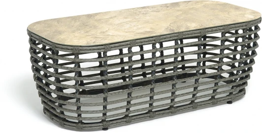 YH-S4230G Grey "Ницца" журнальный столик из искусственного ротанга, цвет серый 4SIS арт.УТ-00009384