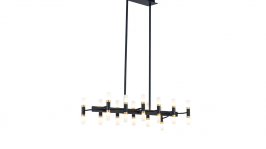 LDP 6035-24 PR+ BK+GD Потолочная люстра Lumina Deco Richmond  LDP 6035-24 PR+BK+GD