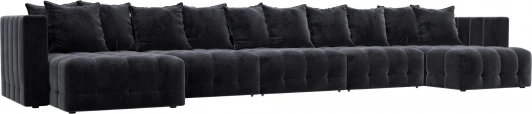 128866 Диван П-образный Лига-052 НПБ МегаЛонг Лига Диванов (Велюр) арт.128866