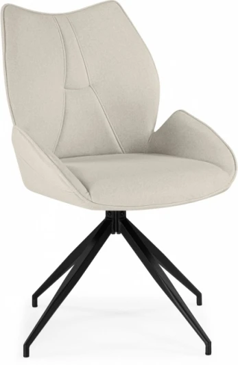 15847 Стул на металлокаркасе Woodville Miranda 360 крутящийся beige / black арт.15847