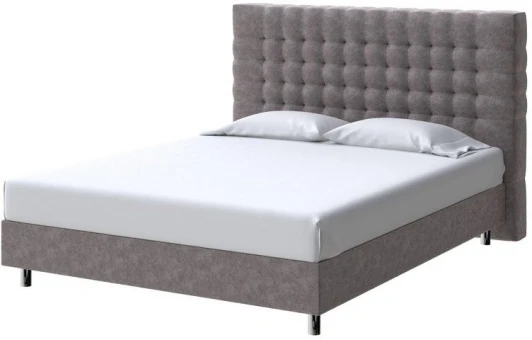 2013153 PROxSON Кровать Tallinn Boxspring Standart (Ткань: Велюр Gratta 7 Жареный миндаль) 80x200